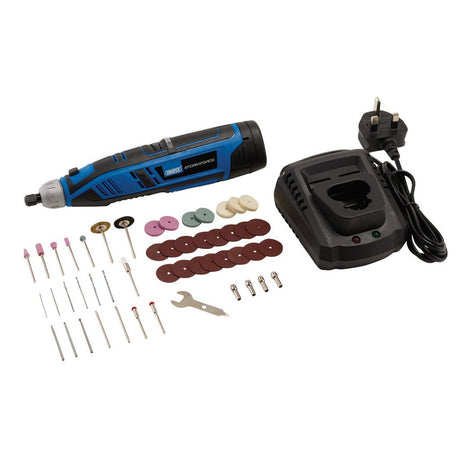 Draper Tools Storm Force 10.8V Power Interchange Rotary Multi-Tool Kit, 1 x 1.5Ah Battery, 1 x Fast Charger (50 Piece)