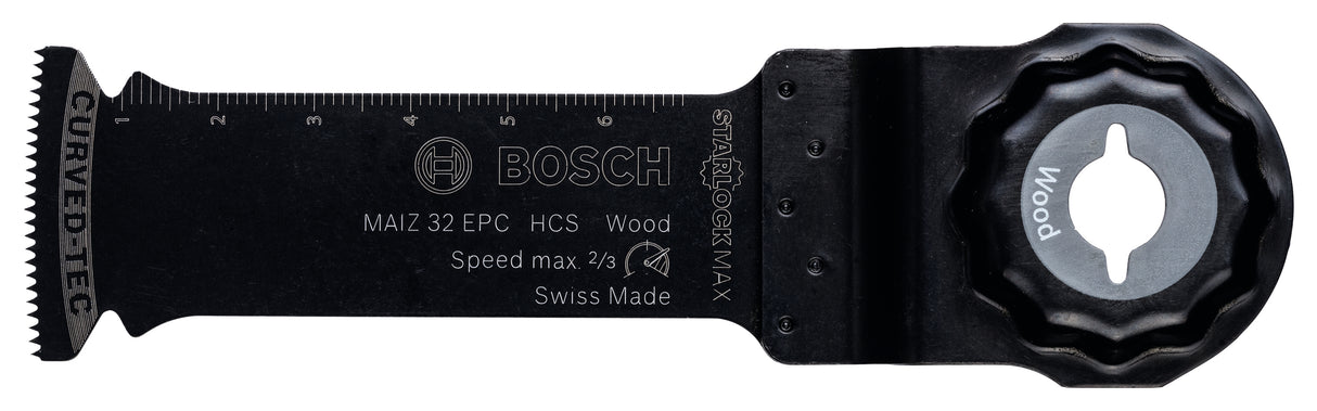 Bosch Professional Starlock Max MAIZ 32 EPC HCS Wood Curved-Tec - 1 Pack