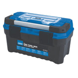 Draper Tools Pro Toolbox With Tote Tray, 20", Blue