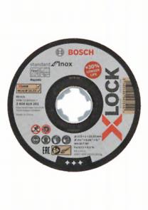 Bosch Professional X-LOCK Standard Inox Straight Cutting Disc, 115x1x22.23mm