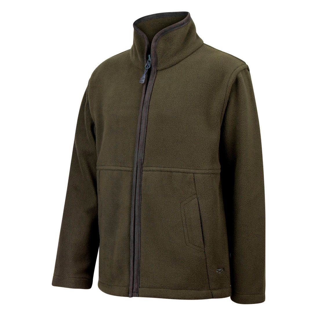Hoggs Of Fife Beech Fleece Lined Shirt - Green Check Flannel For Outdoor Work