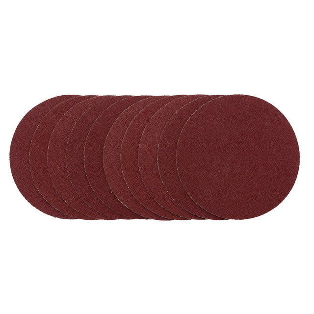 Draper Tools Sanding Discs, 125mm, Hook & Loop, 80G (Pack Of 10)