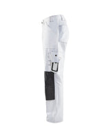 Blaklader Paint Trousers 1091 #colour_white-dark-grey