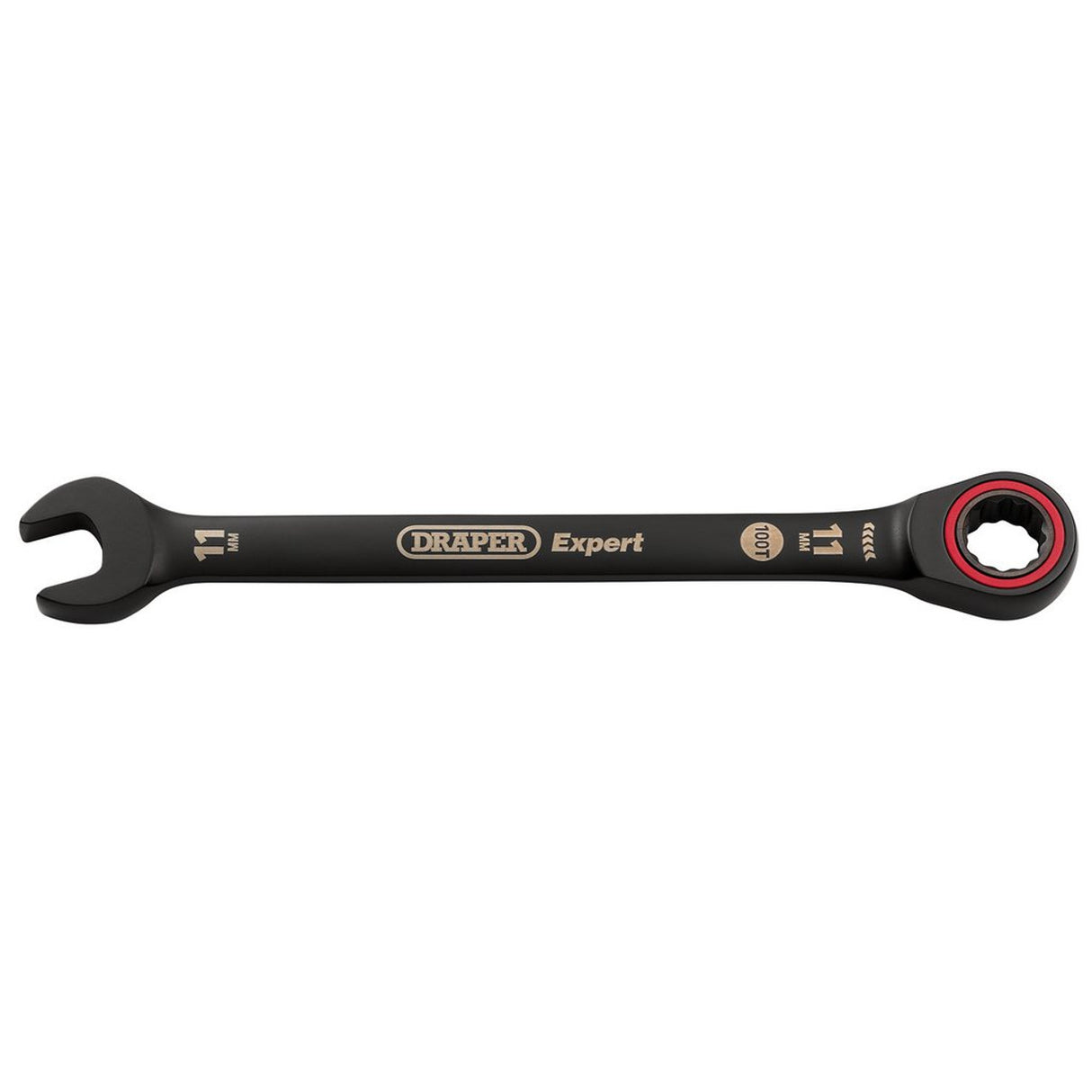 Draper Tools Expert HI-TORQ® Metric Ratchet Combination Spanner, 11mm, Black