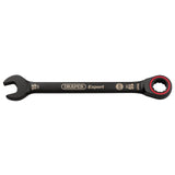 Draper Tools Expert HI-TORQ® Metric Ratchet Combination Spanner, 15mm, Black