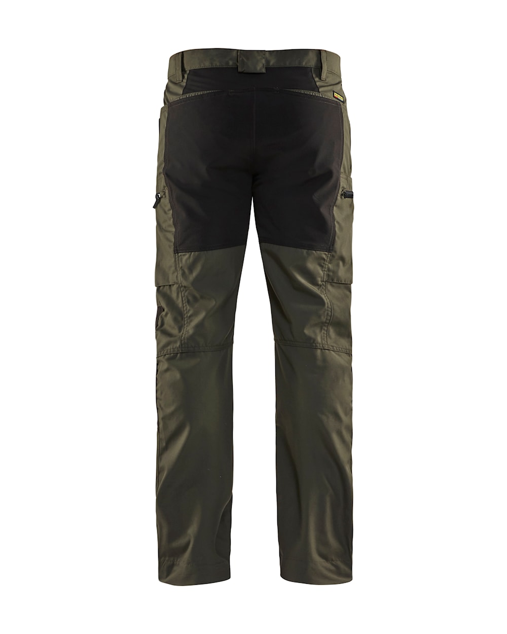 Blaklader Service Trousers with Stretch 14591845 #colour_dark-olive-green-black