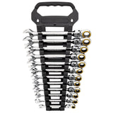 Draper Tools Expert HI-TORQ® Metric Flexible Head Ratchet Combination Spanner Set (12 Piece)