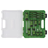 Draper Tools Screwdriver Set With Case, Green (14 Piece)