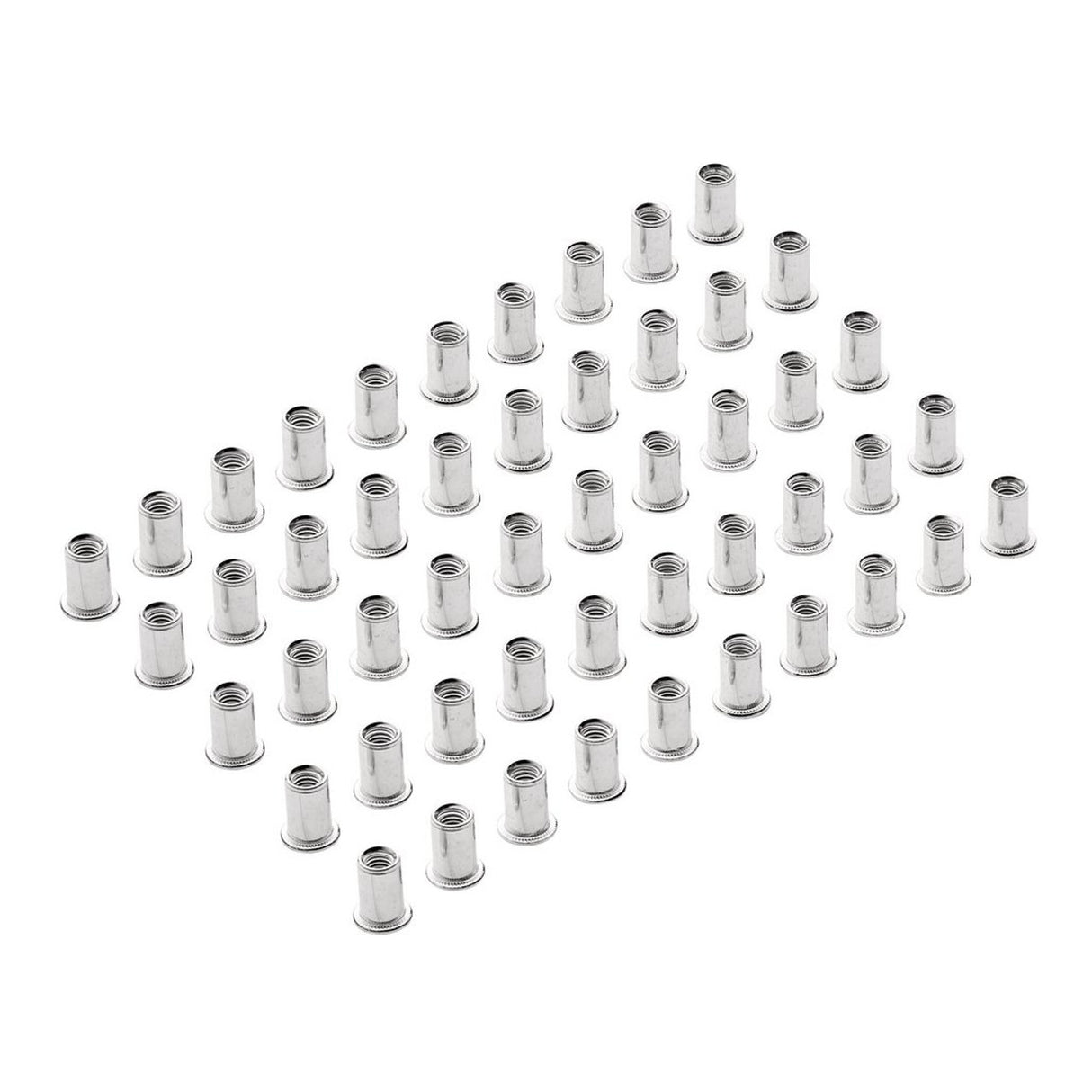 Draper Tools Zinc Plated Threaded Insert Rivet Nuts, M6 x 1.0mm (Pack Of 50)