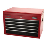 Draper Tools Tool Chest, 5 Drawer, 26", Red