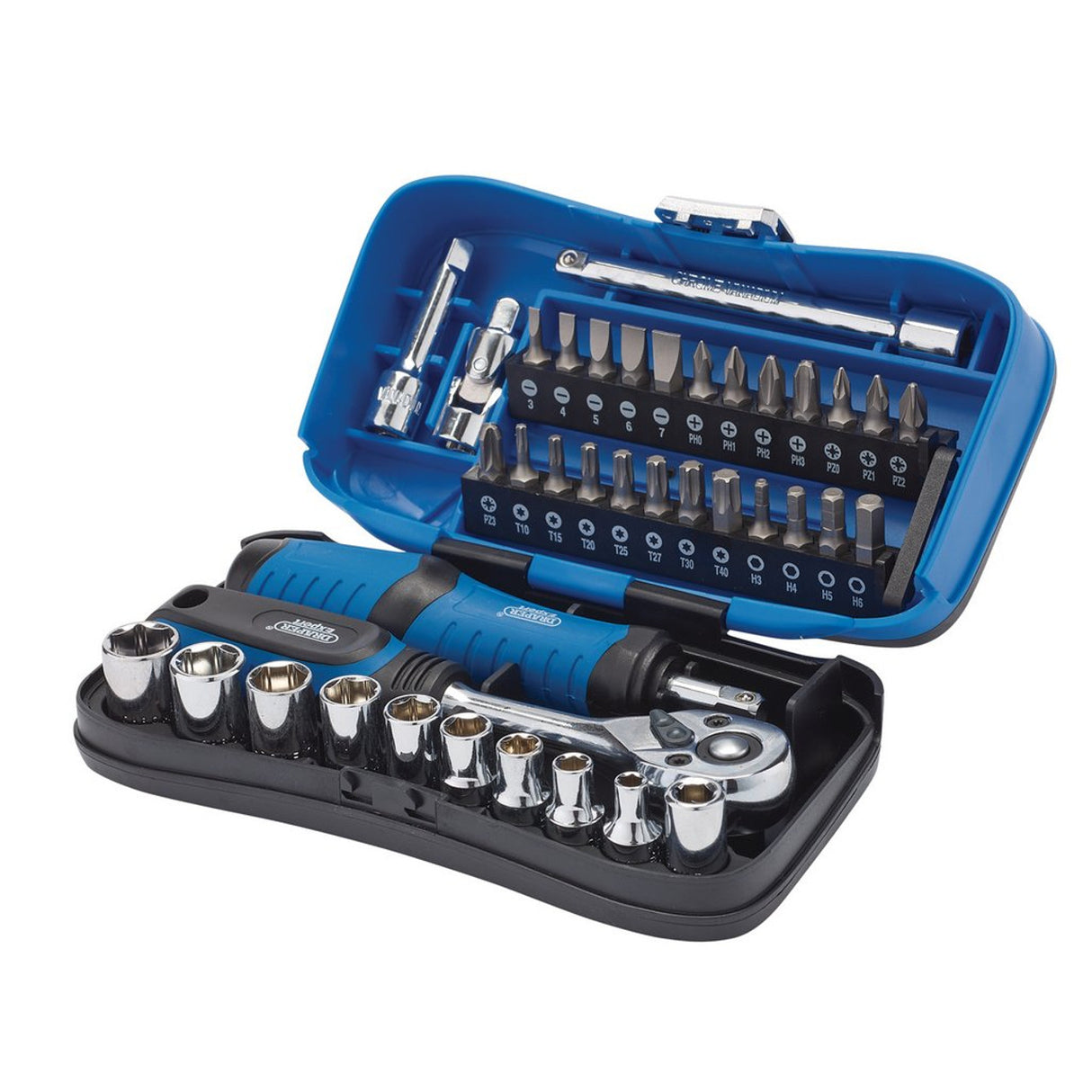 Draper Tools Expert Socket And Bit Set, 1/4" Sq. Dr. (39 Piece)