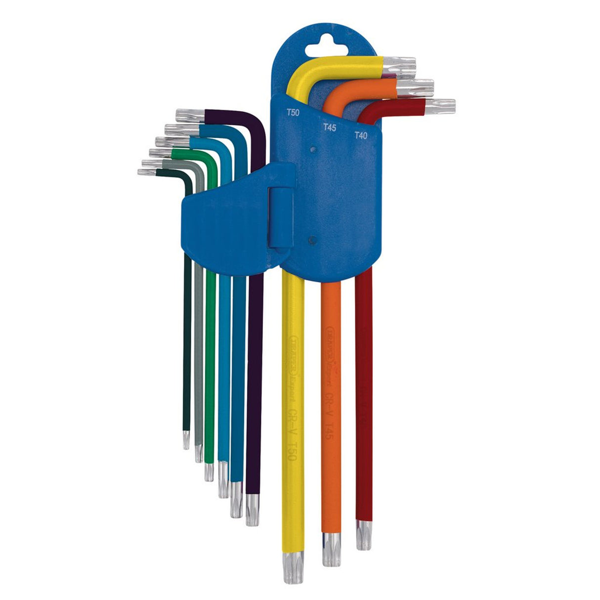 Draper Tools Expert TX-STAR® Metric Extra-long Arm Key Set, Colour Coded (9 Piece)