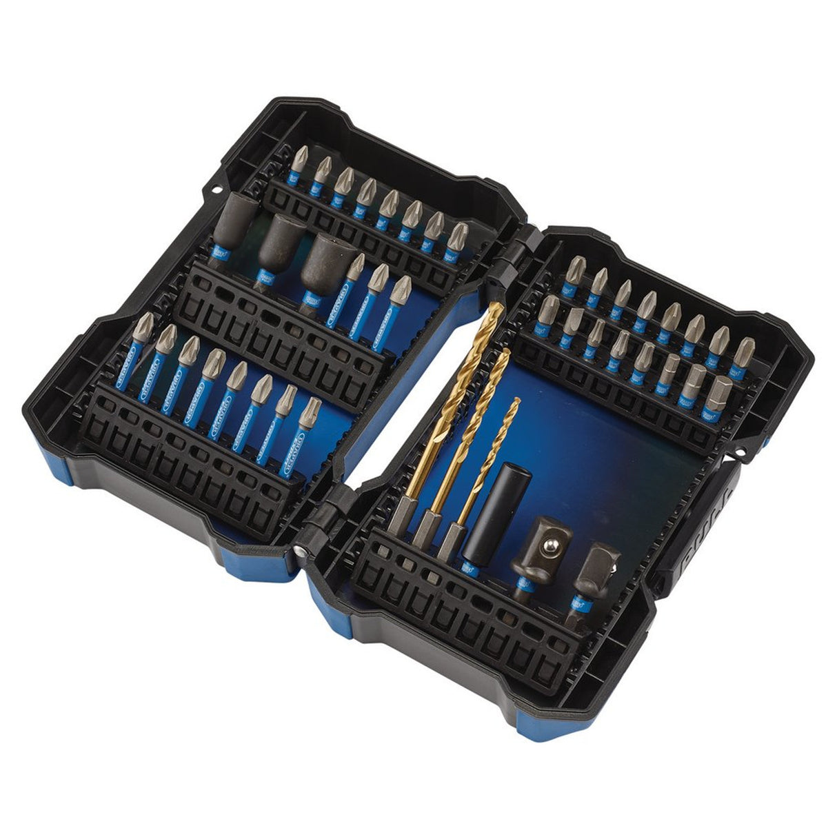 Draper Tools Expert Impact Screwdriver Bit Set, 1/4" Hex (44 Piece)