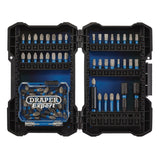 Draper Tools Expert Impact Screwdriver Bit Set, 1/4" Hex (65 Piece)