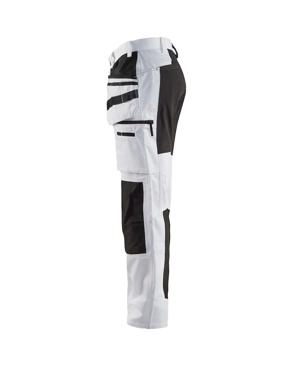 Blaklader Painter Trousers with Stretch 1910 #colour_white-black