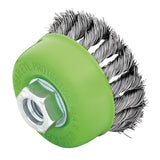 Draper Tools Stainless-Steel Twist-Knot Wire Cup Brush, 75mm, M14