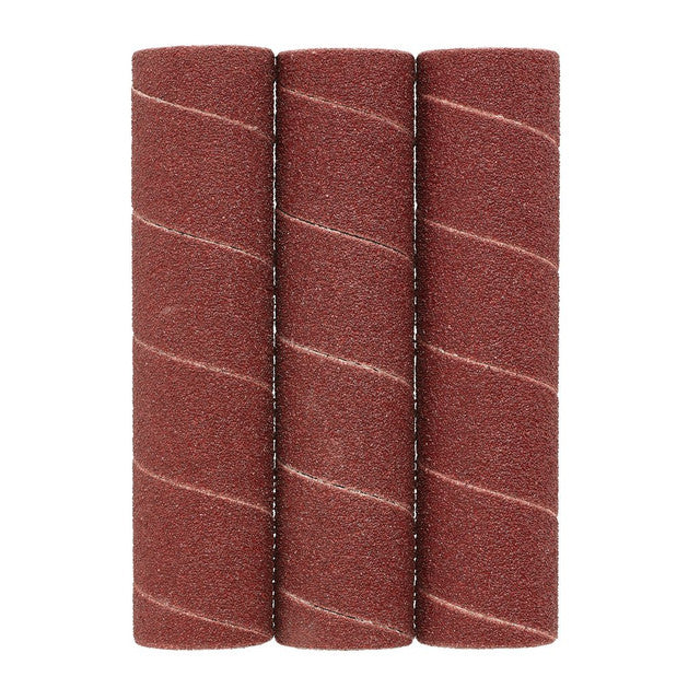 Draper Tools Aluminium Oxide Sanding Sleeves, 25 x 115mm, 80 Grit (Pack Of 3)