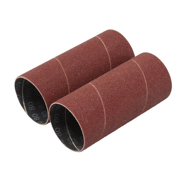 Draper Tools Aluminium Oxide Sanding Sleeves, 50 x 115mm, 80 Grit (Pack Of 2)