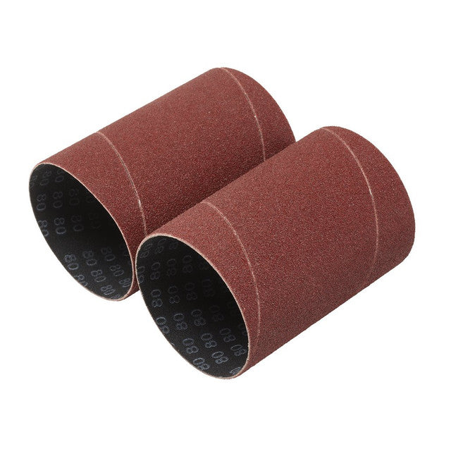 Draper Tools Aluminium Oxide Sanding Sleeves, 75 x 115mm, 80 Grit (Pack Of 2)