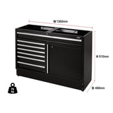 Draper Tools Bunker Modular Floor Cabinet, 7 Drawer, 1360mm