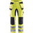 Blaklader Multinorm Inherent Trousers with Stretch 1587 #colour_hi-vis-yellow-navy-blue