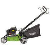 Draper Tools Steel Deck Petrol Lawn Mower, 420mm, 132Cc/3.3Hp