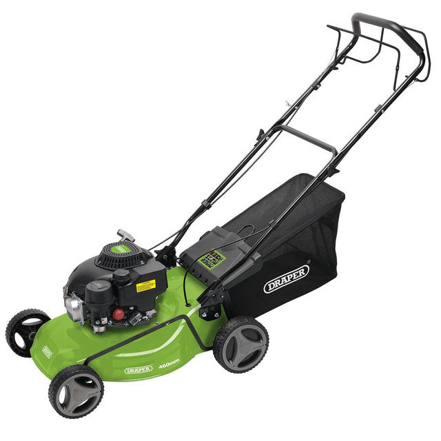 Draper Tools Self-Propelled Petrol Lawn Mower, 460mm, 150Cc/3.6Hp