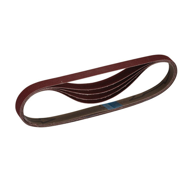 Draper Tools Cloth Sanding Belt, 13 x 457mm, 180 Grit (Pack Of 5)