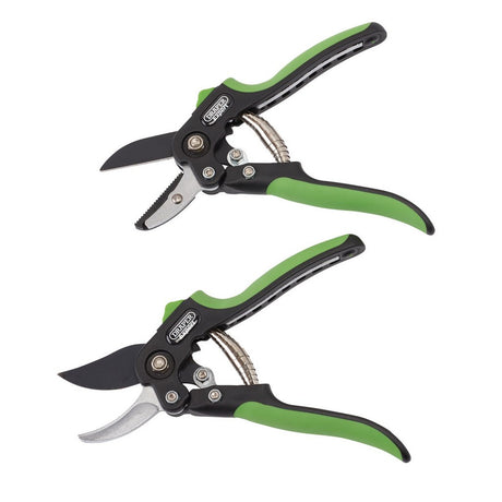 Draper Tools Anvil And Bypass Secateurs Set, 200mm (2 Piece)