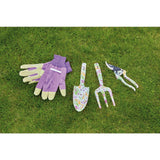 Draper Tools Garden Tool Set With Floral Pattern (4 Piece)