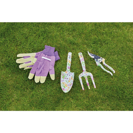 Draper Tools Garden Tool Set With Floral Pattern (4 Piece)