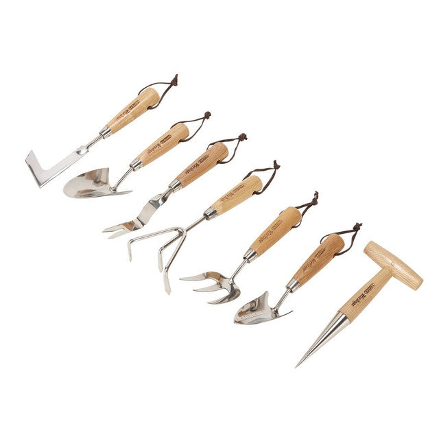 Draper Tools Heritage Stainless Steel Garden Tool Set With Ash Handles (7 Piece)