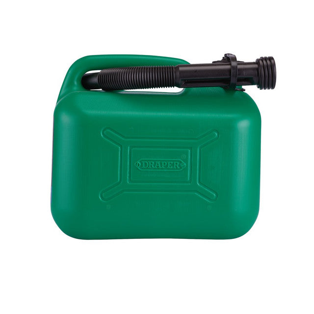 Draper Tools Plastic Fuel Can, 5L, Green