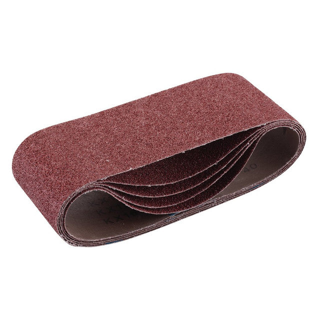 Draper Tools Cloth Sanding Belt, 100 x 610mm, 40 Grit (Pack Of 5)