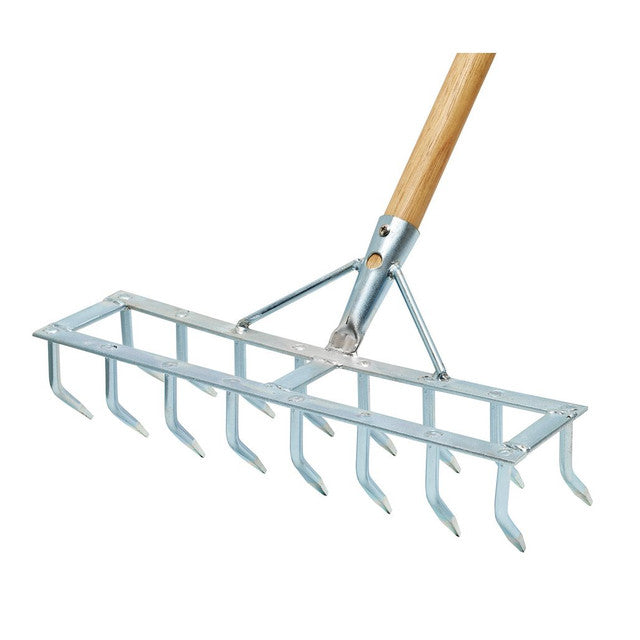 Draper Tools Long Handled Steel Harrow Rake And Scarifier