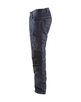 Blaklader Service Trousers Denim Stretch 1497 #colour_navy-blue-black