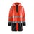 Blaklader Rain Jacket Hi-Vis Level 1 4324 #colour_red-hi-vis-black