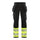 Blaklader Women's Hi-Vis 4-Way-Stretch Trousers 7193 #colour_black-hi-vis-yellow