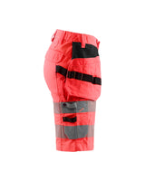 Blaklader Women's Hi-Vis Shorts with Stretch 7186 #colour_red-hi-vis