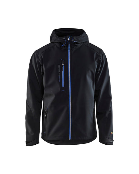 Blaklader Pro Softshell Jacket 4949 #colour_black-cornflower-blue