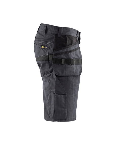 Blaklader Service Shorts with Nailpockets 1494 #colour_mid-grey-black