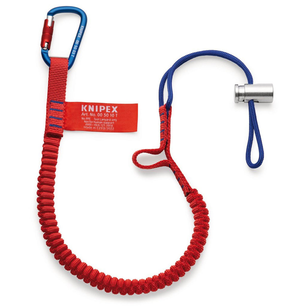 Draper Tools KNIPEX 00 50 12 T BK Lanyard with fixated carabiner