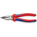 Draper Tools KNIPEX 08 22 185 SB Needle-Nose Combination Pliers With Multi-Component Grips Black Atramentized, 185mm