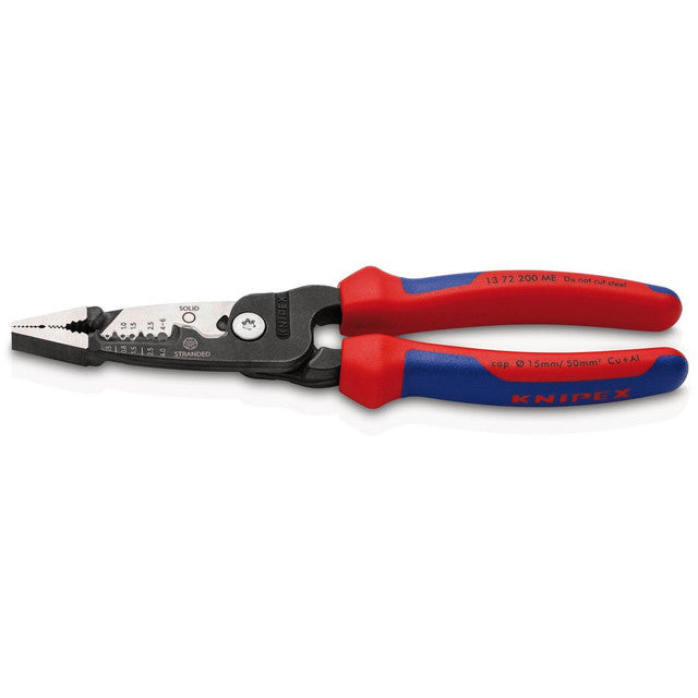 Draper Tools KNIPEX 13 72 200 Me Wire Stripper Metric Version With Multi-Component Grips Black Atramentized 200mm