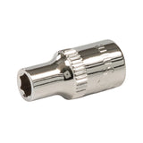 Silverline Socket 1/4" Drive 6pt Metric