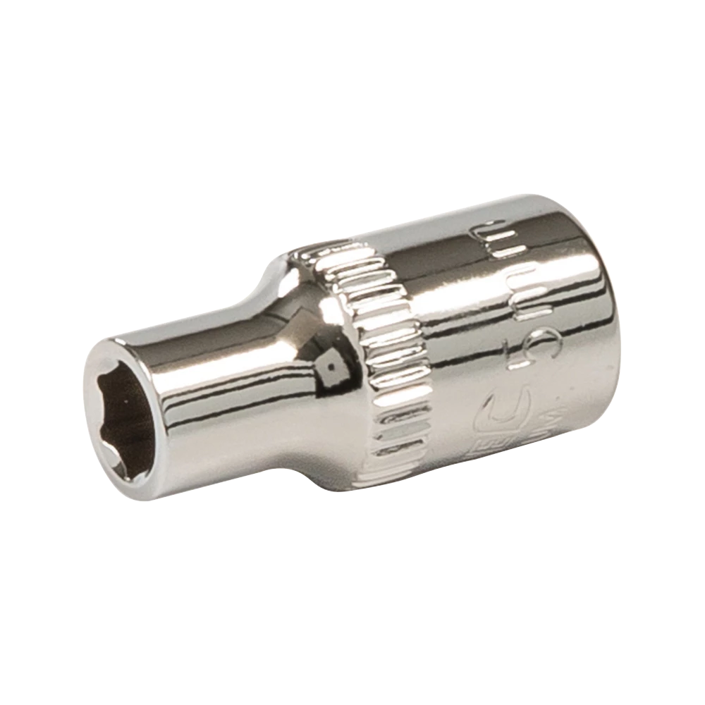 Silverline Socket 1/4" Drive 6pt Metric