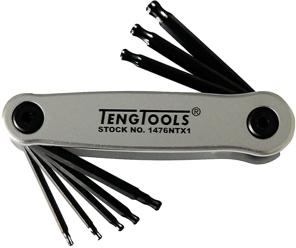 Teng Tools Folding Ball Point TX Key Set 8 Pieces