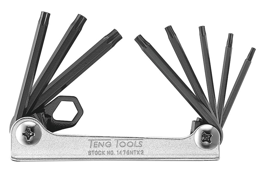 Teng Tools Folding TX Key Set CR-MO 8 Pieces