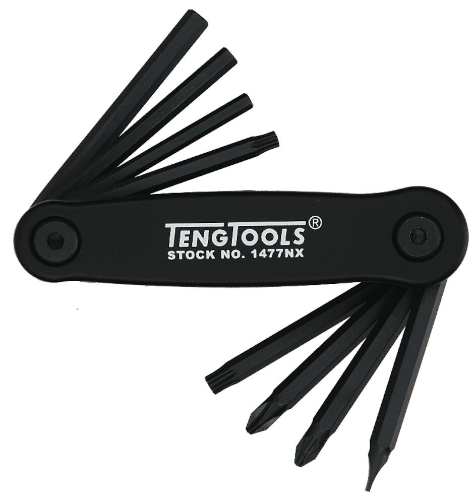 Teng Tools Folding Key Set Mixed 8 Pieces