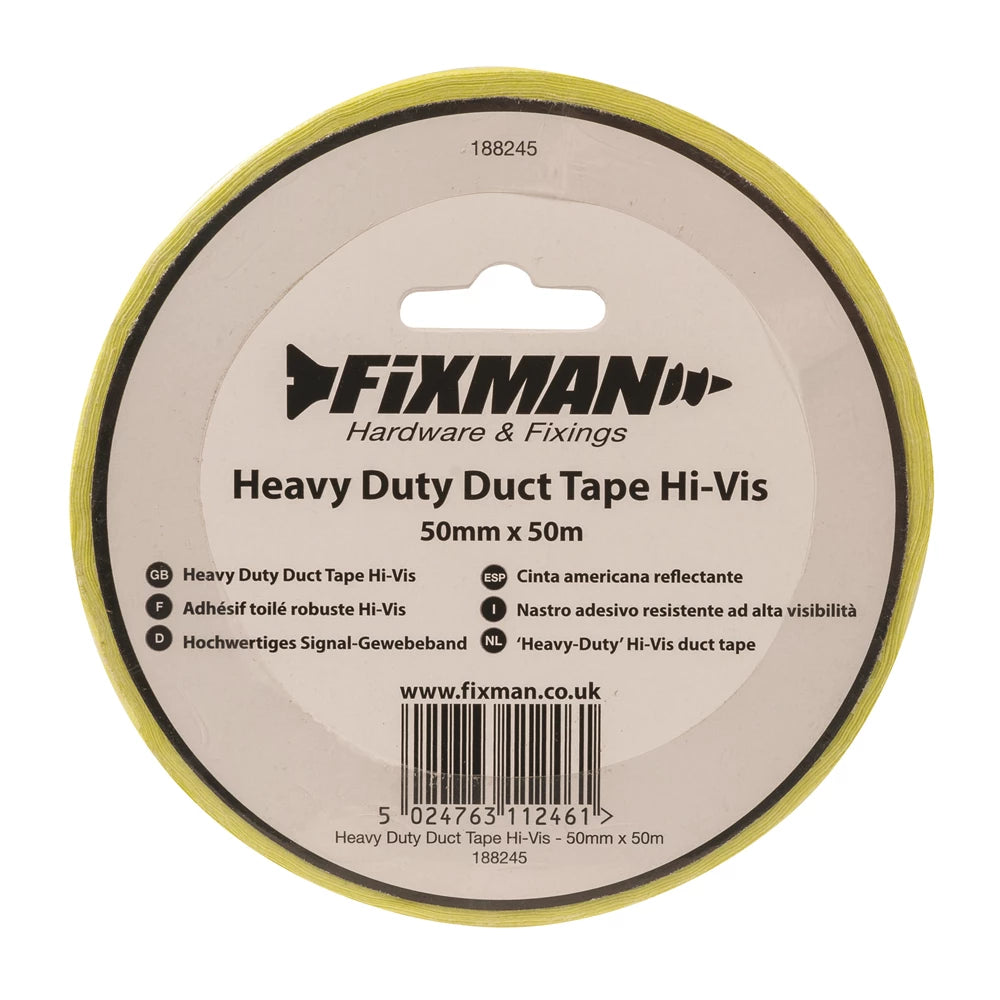 Fixman Heavy Duty Duct Tape Bright Yellow